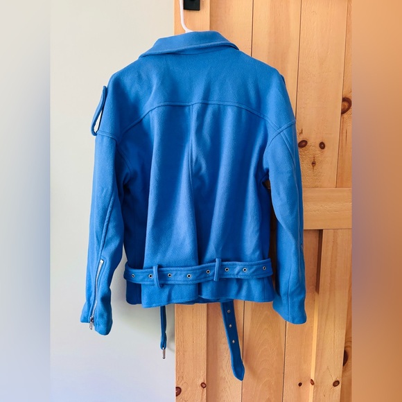 Vibrant blue bomber jacket, high quality, thick fabric, worn once, from VICI - Picture 2 of 3